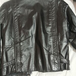 Leather coat